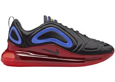 Buy and sell authentic Nike shoes on StockX including the Nike Air Max 720 Black Blue Red and thousands of other sneakers with price data and release dates. Red Air Max, Gym Outfit Men, Air Max 720, Deep Royal Blue, Marathon Running Shoes, Boats Luxury, Red Nike, Mens Nike Air, Hot Sneakers