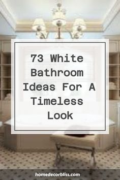 73 White Bathroom Ideas for a Timeless Look White Bath Cabinets, Bathroom Color Combinations Master Bath, White And Cream Bathroom Master Bath, Classic White Bathroom Master Bath, White Tile Shower Bathroom Ideas, White Vanity In Bathroom, Master Bath Ideas White Cabinets, Bathroom White Cabinets Color Schemes, White Bathroom With Gray Floor