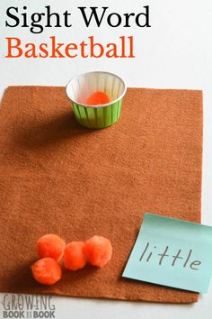 this sight word basketball game is perfect for kids to practice their handwriting and spelling skills