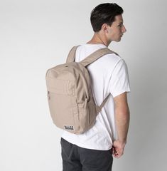 Terra Thread beige canvas backpack Backpacks For College, Best Backpacks For College, Backpack For College, Beige Backpacks, Sustainable Backpack, Handmade Backpacks, Feeding America, College Backpack, Cool Backpacks