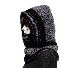 This crochet hooded scarf is the best thing you'll ever need this winter.This all in one, one piece hat and scarf is very convenient and extremely comfortable. Made of the best quality acrylic with the addition of one thread of mohair. This mixture of yarns makes the whole thing soft and pleasant to the touch. It is designed to perfectly wrap your neck and the large hood ensures that you will never have to worry about your hair. Simple and functional green hood will fit to any outfit you choose One Piece Hat, Hooded Cowl Scarf, Crochet Hooded Cowl, Crochet Hooded Scarf, Hooded Cowl, Hair Simple, Warm Winter Hats, Winter Gear, Hat And Scarf