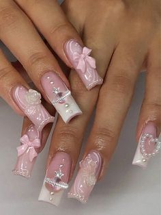 Deer Decorations, Pink Deer, Hello Kitty Nails, Pretty Gel Nails, Nails Spring