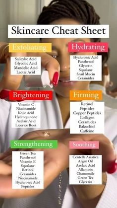 #skincare #bodycare Skin Product Order, Skincare Routine For Normal Skin Type, Best Ingredients For Skin, Skincare Cheat Sheet, Skin Care Cheat Sheet, Face Regimen, Skin Care Basics, Face Skin Care Routine, Oily Skin Care Routine