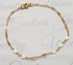 Dainty 14k Gold Bracelet, Minimalist Jewelry, Delicate Gold Bracelet, Dainty Simple Gold Bracelet, Birthday Gift, Bridal Jewelry Delicate lace chain bracelet - 14K yellow gold filled bracelet with spring ring clasp. Perfect dainty simple bling bling bracelet. Wear it solo or with multiple chains. ♥ Free shipping in the US for all orders over $40 ♥ All jewelry is gift wrapped for free. Simple Gold Bracelet, Delicate Gold Bracelet, Gold Bracelet Simple, Abalone Necklace, Jewelry Delicate, Bracelet Minimalist, Bracelet Dainty, Couture Jewelry, Wedding Bracelet