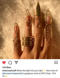 Golden Morning, Light Nails, Loc Jewelry, Face Jewellery, Diy Wire Jewelry, Handmade Wire Jewelry