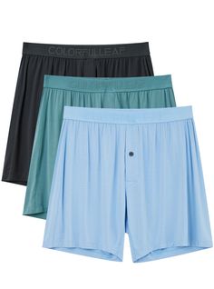 PRICES MAY VARY. COMFY BOXERS FOR MEN: COLORFULLEAF mens boxers 95% made from super silky soft bamboo rayon fabric,which are four-way stretch, naturally breathable, moisture-wicking and lightweight, keep you cool and dry on summer. STRETCHY NO ROLL WAISTBAND: Our boxers mens underwear with perfect soft stretchy durable waistband and tagless design, keep in place and ensures a comfortable, so nothing to itch or bother you. FUNCTIONAL BUTTON FLY: Button-fly closure boxers for men are designed to m Boxer For Men, Mens Boxer Shorts, Mens Boxers, Sleep Shorts, Boxer Shorts, Relaxed Fit, Mens Outfits, Clothes