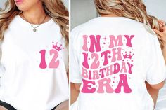 20th Birthday Shirts, Girls 9th Birthday, 89th Birthday, 54th Birthday, Png Girl, 33rd Birthday, Trendy Shirt Designs, Girls 21st, Queen Birthday