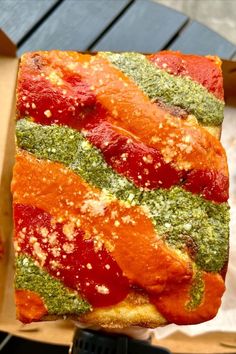 MVP slice from Marinara pizza in NYC Marinara Pizza, Marinara, Pesto, All In One, Ethnic Recipes