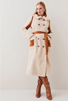 Petite Clothing | Karen Millen Neutral Coat, Mia Mia Mine, Cream Coat, Colorful Jacket, Mia Mia, Toned Women, Notes Style, Longline Coat, Teddy Coat