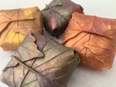 "Experience the essence of autumn with our beautifully crafted 3D leaf-shaped soap bar. This autumn soap bar, designed for a fall bath, is a unique gift and a perfect addition to farmhouse decor, making it an ideal guest soap for an enchanting and indulgent bathing experience.  Embrace the seasonal vibes of fall leaves and indulge in the rich and nourishing properties of this autumn-inspired olive oil soap, available exclusively at CindysBathCreations.  The purchase of this listing is for ONE no Autumn Bathroom Decor, Olive Oil Soap, Autumn Inspired, Soap Favors, Green Bottom, Glycerin Soap, Copper Red, Guest Gifts, Bath Soap