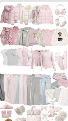 17th Birthday Outfit Ideas Winter, Pink Basic Outfit, Pink Girly Outfits Casual, Birthday Outfit 13, Cute Mall Outfit, Couqutte Aesthetic Outfits, Light Colors Outfit, Light Pink Outfit Ideas, Comfy Girly Outfits