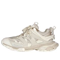 (WMNS) Balenciaga Track Sneaker 'Beige' 542436W3FE49697 (SNKR/Casual/Low Top/Women's/Dad Shoes) Balenciaga Track Sneaker, Modern Shapes, Balenciaga Track, Dad Shoes, Ultra Modern, Chunky Sneakers, Stylish Sneakers, Low Top, Perfect Pair