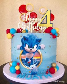 Boys 5th Birthday Cake, Sonic Torte