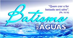 a poster with the words batismos and aguas