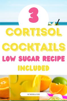 A cortisol cocktail garnished with slices of orange and lime, looking refreshing and vibrant. Cortisol Cocktail Magnesium, Cortisol Balancing Drink, Diy Cortisol Cocktail, Cortisol Water Hack, Cortisol Cocktail Recipe, Cortisol Lowering