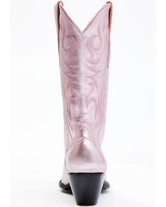 Leather Western Boots, Women Rising, Western Boot, Metallic Pink, Bold Design, Get Directions, Metallic Leather, Pink Leather, Western Boots