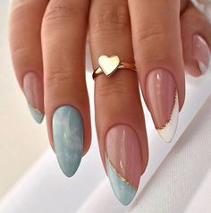 Shipping: Worldwide Express Shipping Available Delivery time:  #springnail Gel And Tips Nails, June Nails, Glitter Nails Acrylic, Almond Acrylic Nails, Short Acrylic Nails, Nail Arts, Green Nails