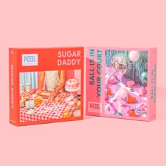 Our two most popular puzzles, combined into one bundle for major savings! – 2 1000 piece jigsaw puzzles - Sugar Daddy, Ball is in Your Court– Complete Puzzle Dimensions: 20” x 28”– Box Dimensions: 9.45" x 9.45" x 2.28” All Pezel Puzzles are made with 100% recyclable materials and have a smooth velvet texture finish on both the outer box and puzzle pieces, ensuring each puzzle feels as good as it looks. Each jigsaw puzzle includes a reusable zipper bag and artwork poster. Cool Puzzles Jigsaw, Aesthetic Puzzle, Puzzle Aesthetic, Cool Puzzles, Funny Puzzles, Jigsaw Puzzles Art, Puzzle Boxes, Art To Buy, Velvet Texture