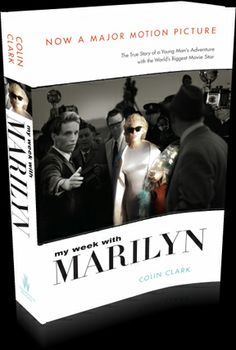 the book cover for my work with marilyn by colin clark, featuring an image of two people