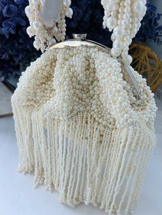 A Pearl all over luxurious handbag.  Best for evening parties and any to make a statement. Goes well with any dressing style. Dressing Style, Wedding Collection, Evening Party, Clutch Handbag, Carbon Emissions, Evening Bags, Purses And Handbags, Selling On Etsy, Sell On Etsy