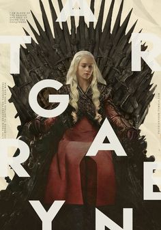 the poster for game of throne is shown