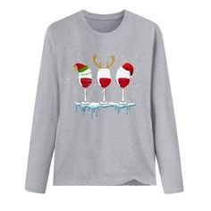 Babysbule Christmas Tops for Women MERRY CHRISTMAS Printed Women Casual Long Sleeve Round Neck Sweatshirt Pullover Blouse Features: 1.It is made of materials,durable enought for your daily wearing. 2.Very cool to wear , very new to appearance. 3.Comfortable and pleasant, can wear personality at home or at work. 4.This lightweight, tops is perfect for those Comfortable days! 5.Keep improving in order to make your clothes more comfortable. Product Description: Product information: Season:Four Seas Christmas Tops For Women, Women's Henley, Christmas Tops, Round Neck Sweatshirts, Autumn Fashion Casual, Women Long Sleeve Tops, Womens Long Sleeve Shirts, Casual Tops For Women, Lightweight Tops