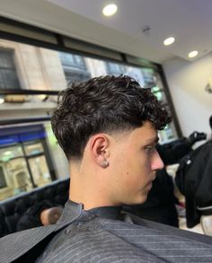 Mid Taper Fade Wavy Hair, Men Haircuts For Curly Hair, Taper Mid Fade Haircut, Textured Fringe Haircut Men Low Taper, Mid Taper Fade With Textured Fringe, Low Taper Textured Fringe Men, Burst Fade Textured Fringe, Tapper Fade Boys Haircut Curly, Mid Taper Fade Haircut Straight Hair Boy