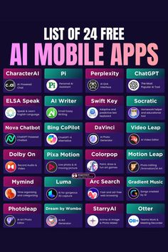 24 Free Ai Mobile Apps Predictive Text, Study Tips For Students, Technology Hacks, Pinterest Affiliate Marketing