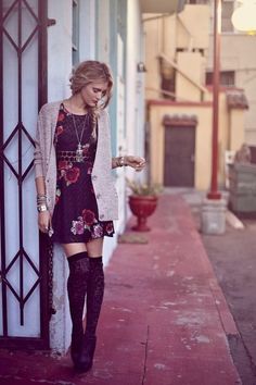 Outfit Chic, Mode Casual, Date Outfits, Outfits Casuales, Thigh High, A Dress, Look Fashion, Passion For Fashion