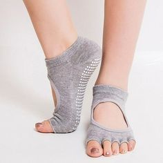 Open Toe Women Anti Slip Finger-separated Yoga Socks Sport Ballet Dance Socks Feature: Quantity: 1Pair Size: One Size.  Color: Multicolor.  Gender: unisex.  Age Group: adult. Gym Socks, Barre Ballet, Socks Gym, Dance Socks, Pilates Socks, Pilates Barre, Non Slip Socks, Outfit Yoga, Yoga Socks