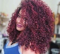 Colored Afro, Red Hairstyles, Red Curly Hair, Natural Afro Hairstyles, Colored Curly Hair, Afro Textured Hair, Pelo Afro