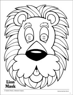 a drawing of a lion's face