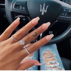 Ongles Design, Luxury Manicure, Nails Rings, Milky Nails, Simple Acrylic Nails, Acrylic Nails Coffin Short, Summer Acrylic Nails, Short Acrylic Nails Designs, Pink Acrylic Nails