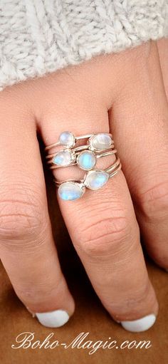 Stacking Ring, Rainbow Moonstone ring, Boho rings, Sterling Silver Ring Women, wanderlust bohemian jewelry, rings set, statement rings, unique silver rings, simple ring, handmade rings, Moonstone gemstone, Moonstone silver ring, Moonstone jewelry, blue Moonstone, #bohomagic #bohojewelry #bohofashion #silverrings #silverringsjewelry #sterlingsilver #gemstonerings #uniquejewelry #silver #jewelry #rings #bohostyle Rings Moonstone, Culture Jewelry, Statement Rings Unique, Gemstone Stacking Ring, Unique Silver Rings, Ring Moonstone, Rings Sterling Silver, Silver Rings Simple