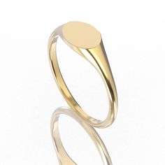 "14k Solid Gold Minimalist Signet Ring, Signet Rings, Wedding Band, 1.6 - 2.0mm Gold Ring Designed and Handcrafted in USA 🇺🇸. Features size 6 US in pictures. 💍 Details of Ring: ⚜️ Gold: 14k Solid Gold (White/Yellow/Rose Gold) ⚜️ Gold Weight: 2.2g ⚜️ Finger Size: 3-9 ⚜️ Ring Width: 1.6 - 2.0mm ⚜️ Your order is made to order. Please allow us 3 - 5 business days to make your precious jewelry. You Will Receive: 💍 1 Gold Signet Ring 📦 Jewelry Box ✈️ Free Shipping within the USA. Also checkout ou 14k Gold Rings With Smooth Bezel For Anniversary, Classic Oval Stackable Signet Ring, Formal Jewelry With Simple Round Band Design, Formal Jewelry With Simple Round Cut Design, Oval 14k Gold Couple Rings, Formal Simple Round Band Jewelry, Formal Simple Design Round Band Jewelry, Gift Signet Ring With Smooth Bezel And Round Shape, Fine Jewelry Rings With Smooth Bezel