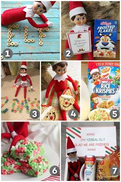 the elf is making some christmas treats for his family to eat and have fun with them