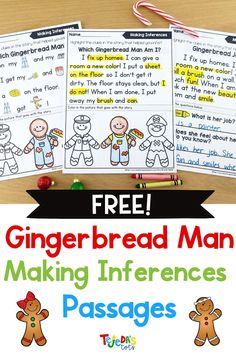 gingerbread man making inferences for kids