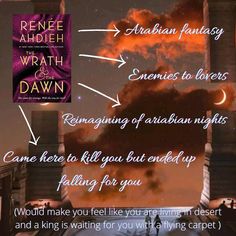 This is an Arabian night's reimagination. It's a duology ... #wrathanddawn #book #bookrecs #bookish #bookrecommendation #fantasy #series Flying Carpet, Ya Fantasy, Fall For You, Fantasy Series, The Dawn, Fantasy Romance, Romance Books