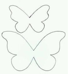 the outline of a butterfly is shown