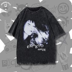 Retro T-Shirt, Oversized Streetwear, Black Grunge Punk Emo Rock Clothing, Harajuku Style. ➡️ This vintage retro washed cotton T-shirt is the perfect way to express your unique style. Crafted from high-quality soft cotton, it's comfortable to wear and features a relaxed fit. You can choose from our selection of aesthetic gothic, grunge, and Y2K prints to get a truly unique T-shirt. 🎁 The perfect gift for fans and enthusiasts of grunge, punk, rock, gothic, and emo. ➡️ Features: ・Made of Cotton. ・ Alt Shirts, Y2k Prints, Baggy Tshirt, Punk Mode, T Shirts Y2k, Rock Clothing, Harajuku Clothes, Retro Goth, Grunge Clothing