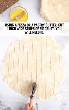 the process for making pizza crusts is shown