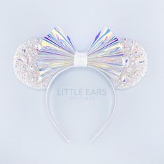 Princess Mickey Ears, Cinderella Ears, Mickey Ears Headband, Purple Sparkle, Mouse Ears Headband, Mickey Mouse Ears, Ears Headband, Pink Sparkle, Blue Sparkles