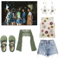 ATTENTION outfit idea Attention Outfits New Jeans, Kpop Summer Outfits, Newjeans Outfits Inspired, Kpop Dance Outfits, Mv Outfits, Ocean Girl, Blue Book, Blue Books, Kpop Outfits