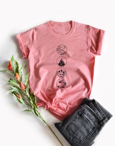 ✿ WELCOME TO MY SHOP ✿ More Shirt ► https://www.etsy.com/shop/igetherproject Material : Cotton 100% Sleeve length : Short sleeve Women Fit. Printed with eco-friendly water-based inks. Quality: Premium T-Shirt ** Size : T-shirts Asia fits, please ensure size before purchase on listing, ** After washing, there may be a slight shrinkage of about 1 inch of the shirt. ■ WASHING INSTRUCTIONS ■ Turn garment inside out. Hand wash. Lay flat to dry. Do not bleach/dry-clean Do not iron directly onto the pr Pink Graphic Print Top For Outdoor, Pink Cotton Top For Outdoor, Funny Print Short Sleeve Tops, Funny Print Crew Neck Top For Outdoor, Casual Tops With Custom Print For Outdoor, Casual Outdoor Tops With Custom Print, Outdoor Funny Print Crew Neck Tops, Outdoor Crew Neck Tops With Funny Print, Trendy Outdoor Graphic Print T-shirt