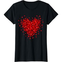 100% Cotton Machine Wash Available In Women Sizes Only Black/ Red Valentines Day Shirt A121 Cute Valentines Day Outfits, I Love Heart, Heart Graphic, Heart Women, Valentine's Day Outfit, Heart Shirt, Valentines Day Hearts, Valentines Day Shirts, Valentine Day Love