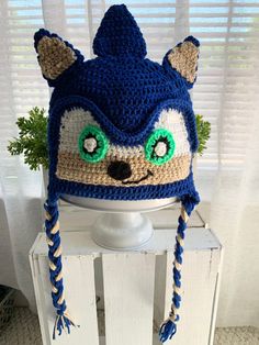 Hats are available in any size Kids Beanies, Dec 7, Skull Cap Beanie, Crochet Hat, The Hedgehog, Skull Cap, Baby Hats, Sonic, Sonic The Hedgehog