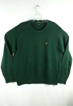 Lauren Ralph Lauren sweater medium dark green very good condition long sleeve. Condition is "Pre-owned". Shipped with USPS Priority Mail. Green Knit Crew Neck Sweater, Ralph Lauren Green Long Sleeve Tops, 90s Green Winter Sweater, Green Ralph Lauren Sweater, Forest Green Mens Sweater, Green Clothes, Dark Green Sweater, Green Knit Sweater, Lauren Green