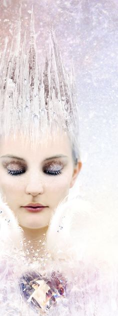 Ice Queen Make up Ice Crown, Fairytale Fashion, Pretty Princess, Queen Hair