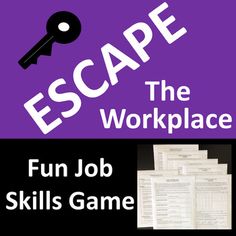 an escape the workplace fun job skills game