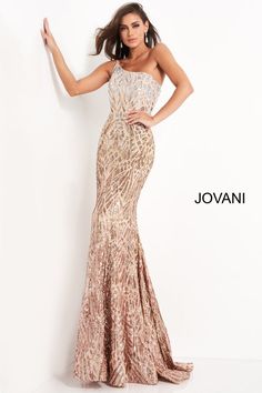 Pageant Gown, Jovani Prom, One Shoulder Prom Dress, Modest Prom, Prom Dresses Jovani, Trumpet Dress, Long Prom Gowns, Trumpet Skirt, Prom Dress Styles